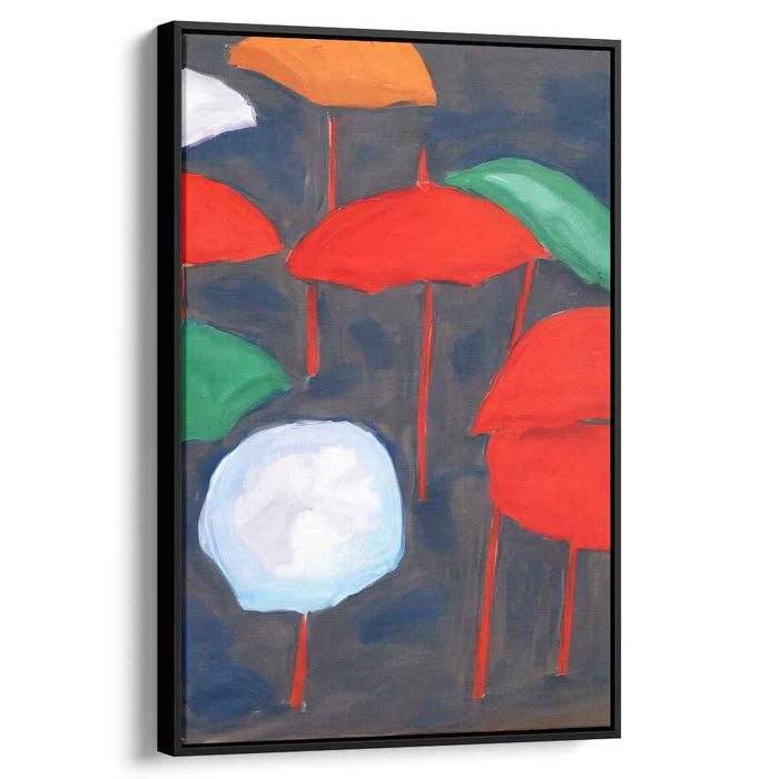 Vibrant Whimsy Burst: Playful Colorful Canvas Art Print