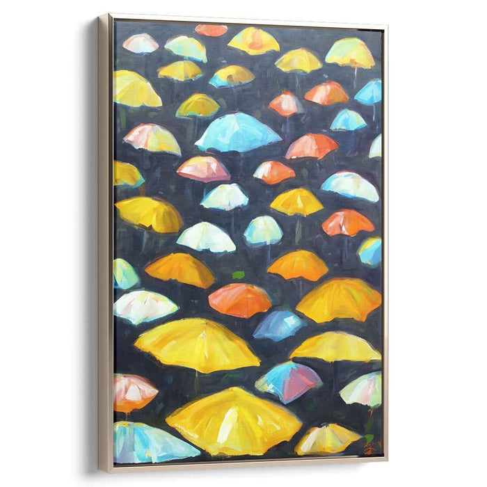 Whispers Of Midnight Hues: Colorful Whimsy on a Dark Canvas