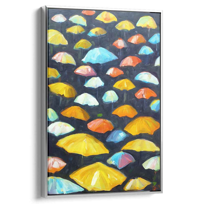 Whispers Of Midnight Hues: Colorful Whimsy on a Dark Canvas