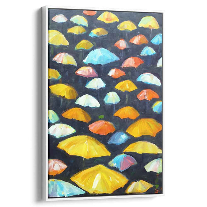 Whispers Of Midnight Hues: Colorful Whimsy on a Dark Canvas