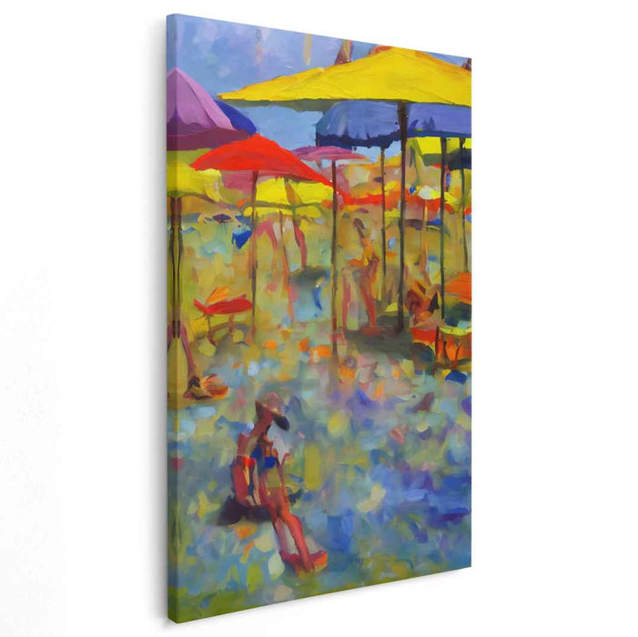 Brushstroked Reverie: Vibrant Impressionist Canvas Art Print