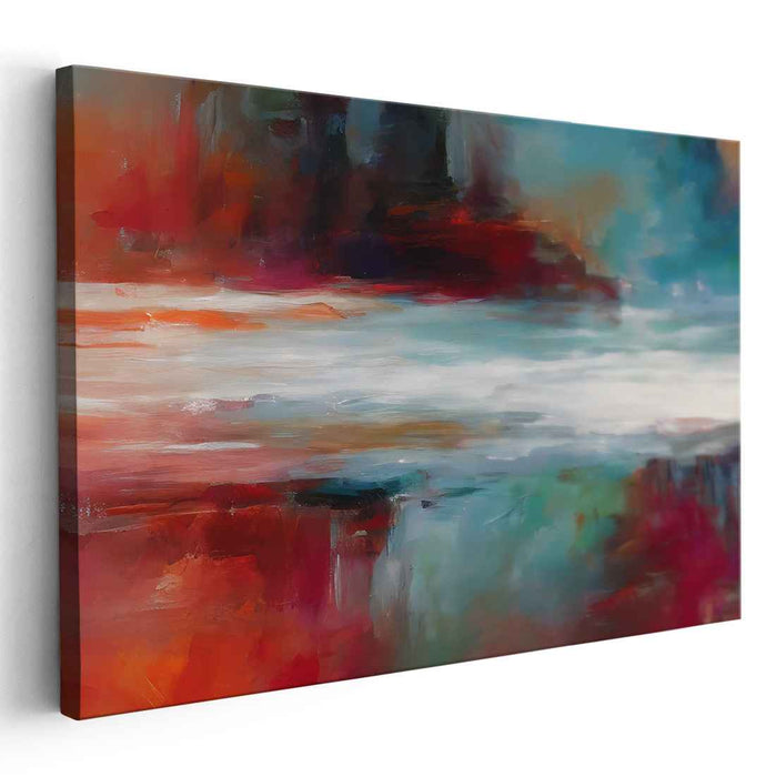 Chaos Bursting Through Silence: Abstract Expressionist Canvas Art Print