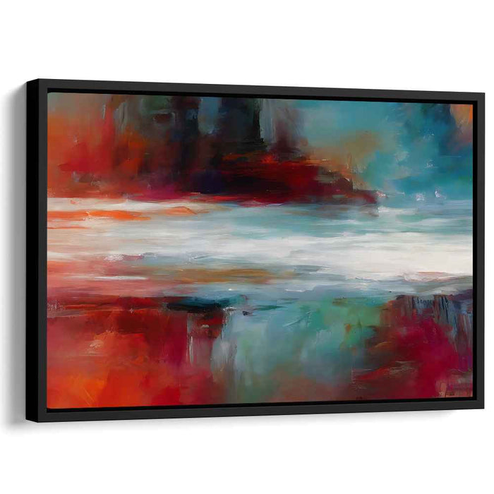 Chaos Bursting Through Silence: Abstract Expressionist Canvas Art Print