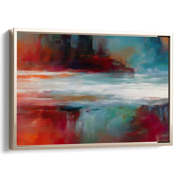 Chaos Bursting Through Silence: Abstract Expressionist Canvas Art Print