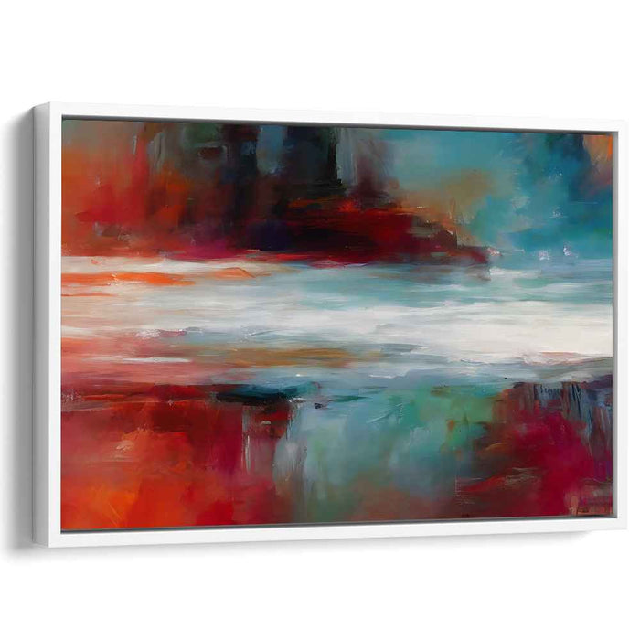 Chaos Bursting Through Silence: Abstract Expressionist Canvas Art Print