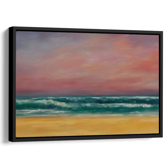 Calm Waters Ahead: Tranquil Ocean Waves Canvas Art Print