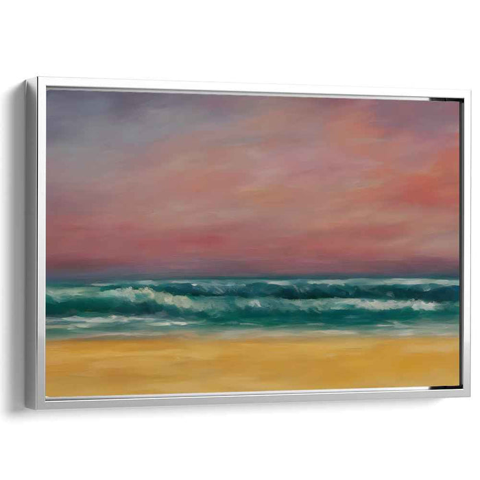 Calm Waters Ahead: Tranquil Ocean Waves Canvas Art Print