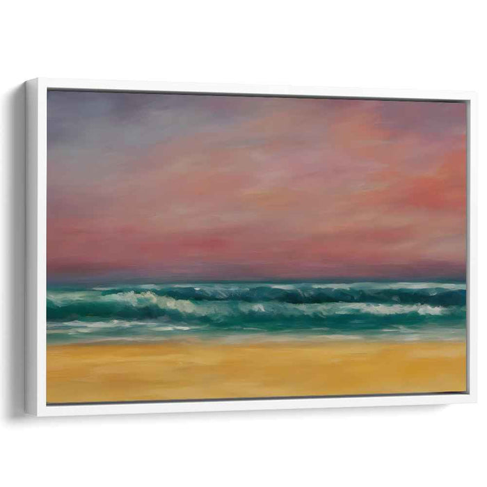 Calm Waters Ahead: Tranquil Ocean Waves Canvas Art Print