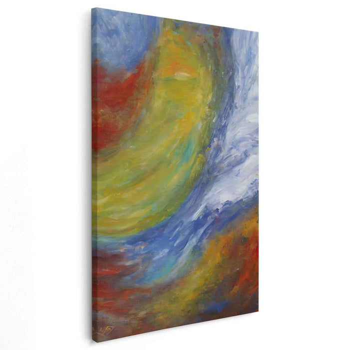 Abstract Visionary Study: Abstract Expressionist Vivid Canvas Art