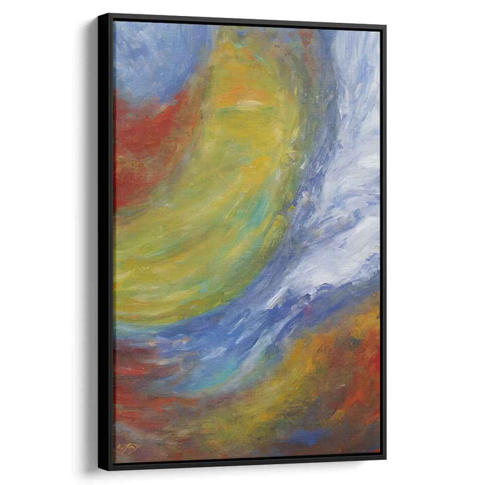 Abstract Visionary Study: Abstract Expressionist Vivid Canvas Art