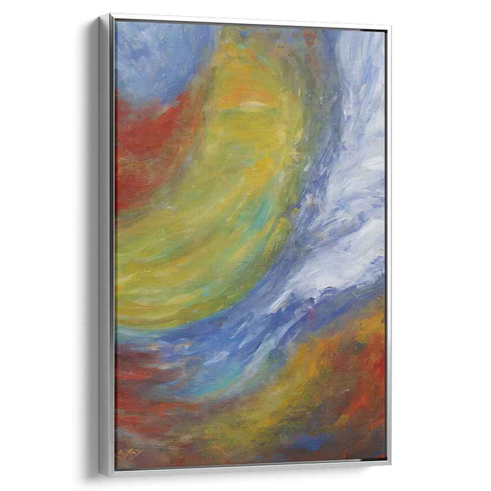 Abstract Visionary Study: Abstract Expressionist Vivid Canvas Art