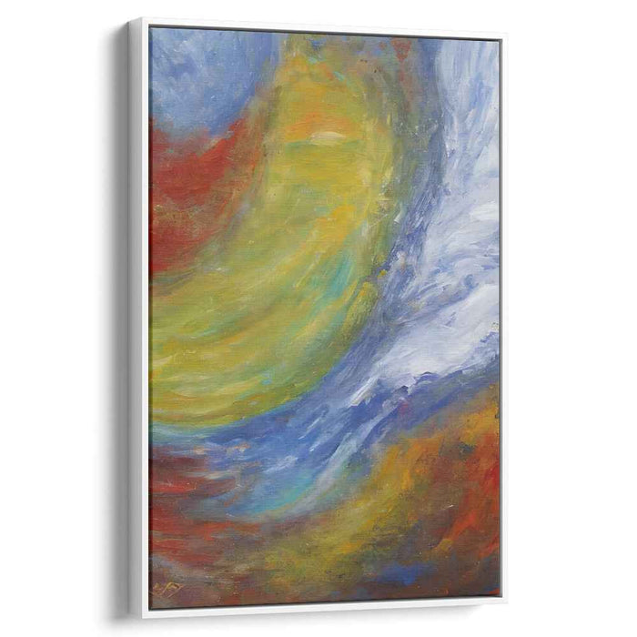 Abstract Visionary Study: Abstract Expressionist Vivid Canvas Art