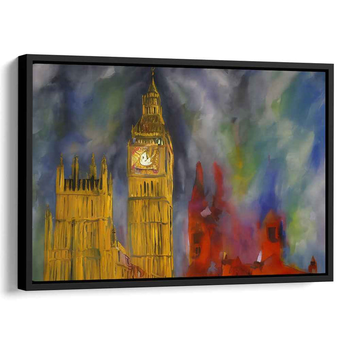 Timeless Beacon: Expressionist Big Ben Canvas Art Print