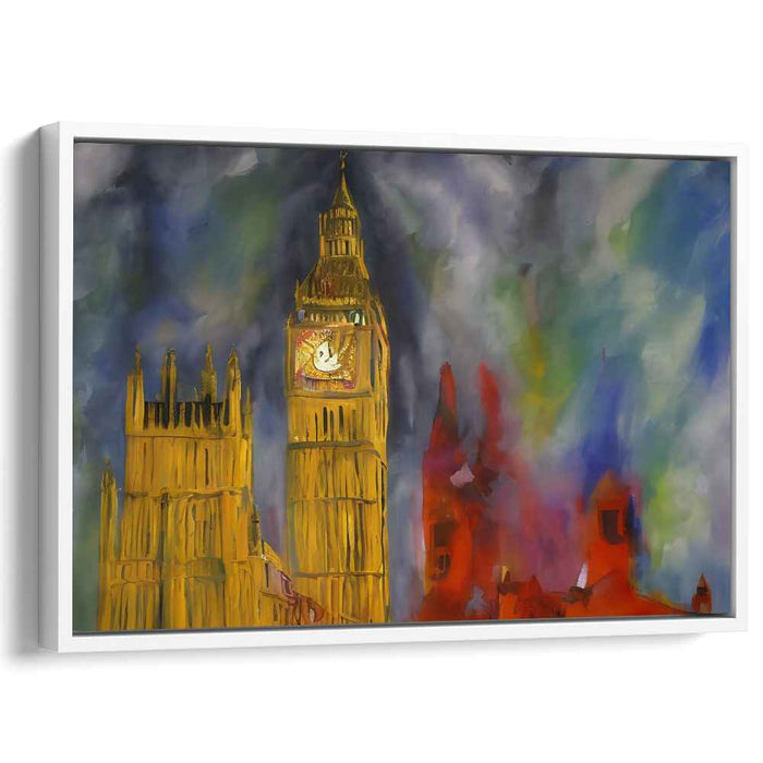 Timeless Beacon: Expressionist Big Ben Canvas Art Print