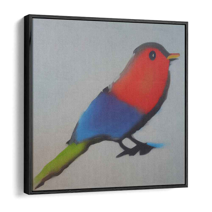 Ethereal Avian Grace: Modern Impressionist Bird Canvas Art