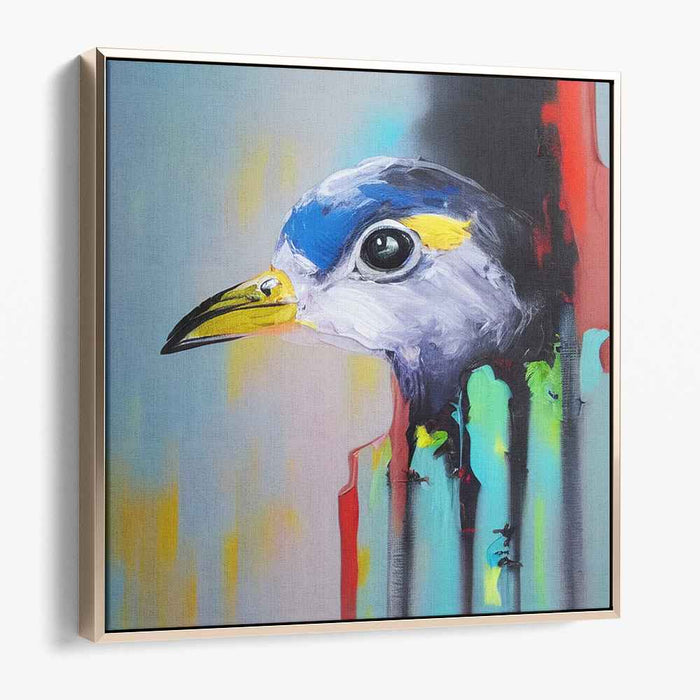 Avian Essence Gallery Masterpiece: Contemporary Bird Portrait Canvas Art Print
