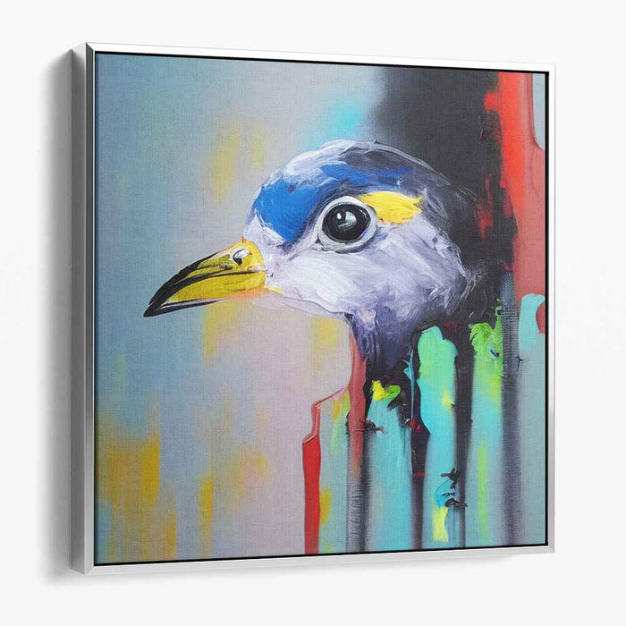 Avian Essence Gallery Masterpiece: Contemporary Bird Portrait Canvas Art Print