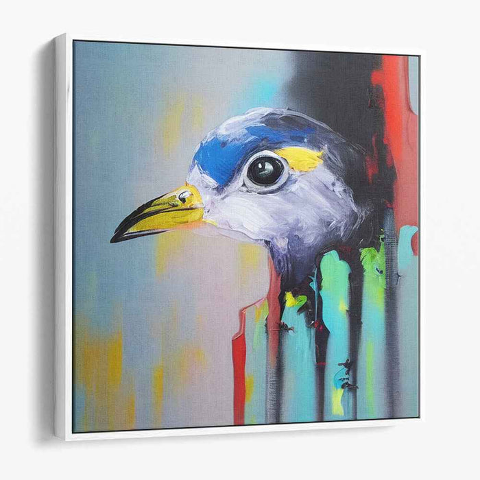Avian Essence Gallery Masterpiece: Contemporary Bird Portrait Canvas Art Print