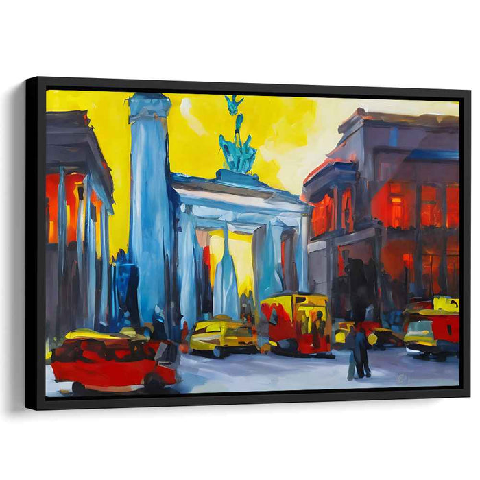 Urban Spectrum Symphony: Colorful Cityscape with Dynamic Hues