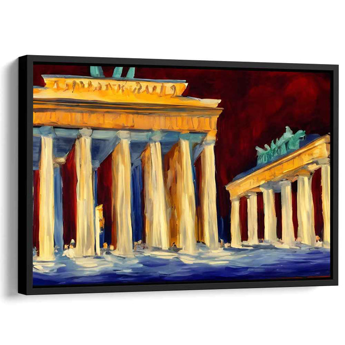 Whispers Of Stone Echoes: Impressionist Architectural Canvas Art Print