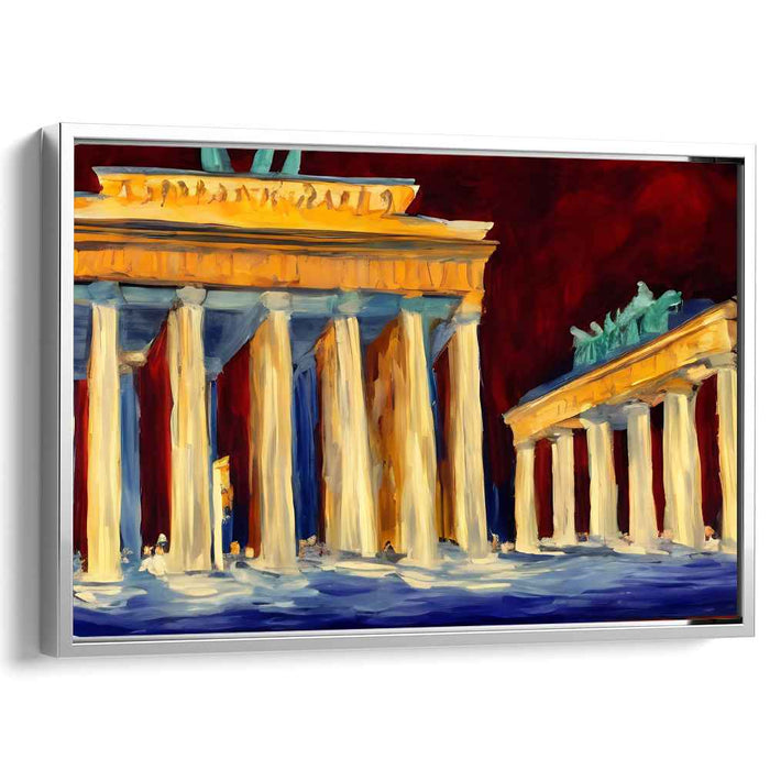 Whispers Of Stone Echoes: Impressionist Architectural Canvas Art Print