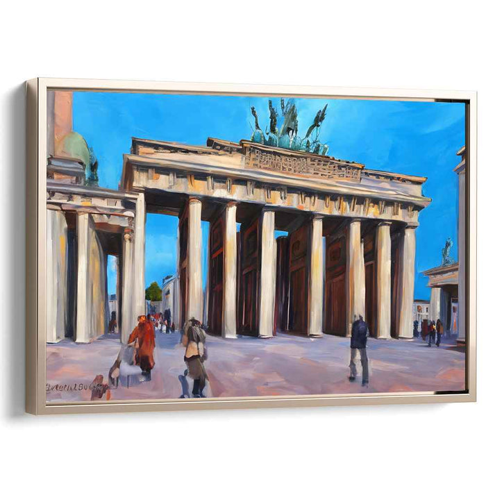 Echoes Of History Whispering: Berlin's Iconic Landmark Canvas Art Print
