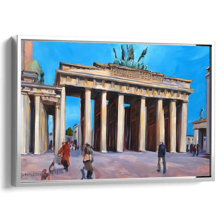 Echoes Of History Whispering: Berlin's Iconic Landmark Canvas Art Print