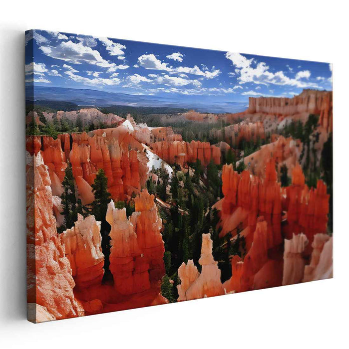 Vivid Horizon Tapestry: Majestic Landscape Canvas Art Print