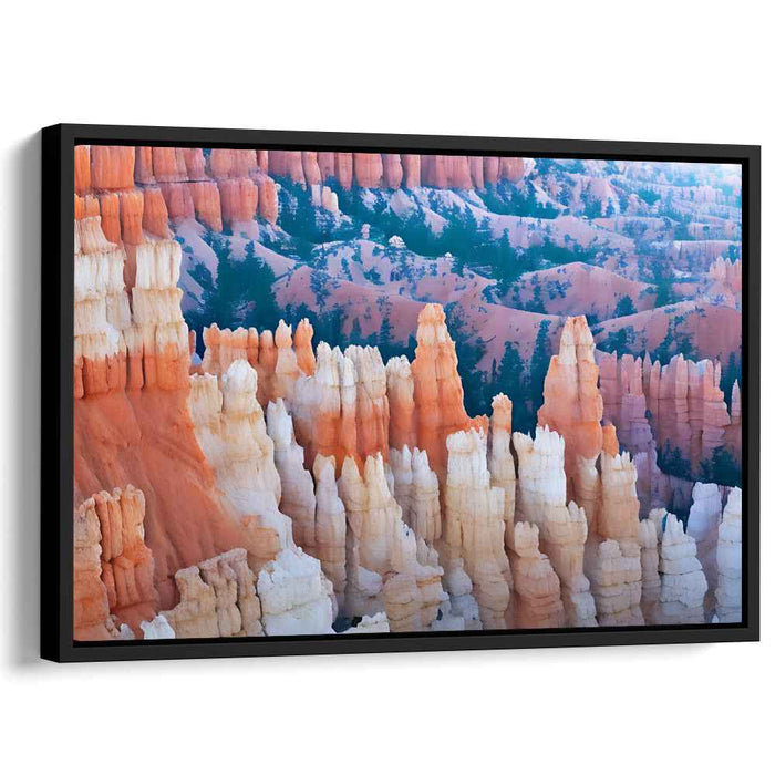 Ethereal Sandstone Symphony: Captivating Bryce Canyon Landscape Canvas Art Print