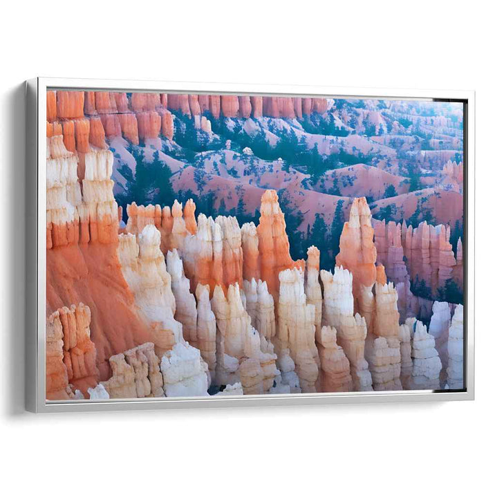 Ethereal Sandstone Symphony: Captivating Bryce Canyon Landscape Canvas Art Print