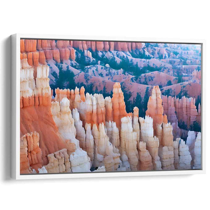 Ethereal Sandstone Symphony: Captivating Bryce Canyon Landscape Canvas Art Print