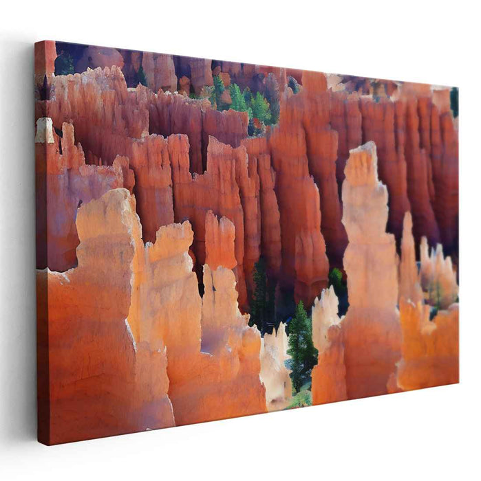 Eroded Earth's Dance: Bryce Canyon's Natural Sculptures