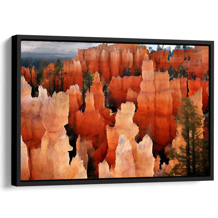 Crimson Horizon Tapestry: Majestic Red Rock Landscape Canvas Art