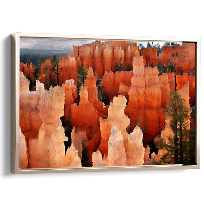 Crimson Horizon Tapestry: Majestic Red Rock Landscape Canvas Art