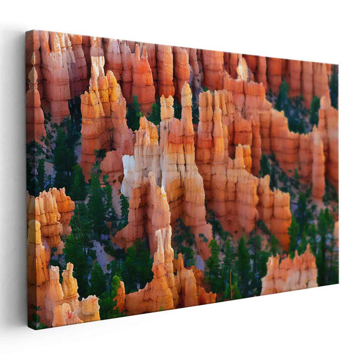 Ethereal Misty Mountain Symphony: Majestic Landscape Canvas Art