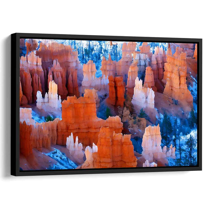 Ethereal Mountain Serenade: Majestic Landscape Canvas Art