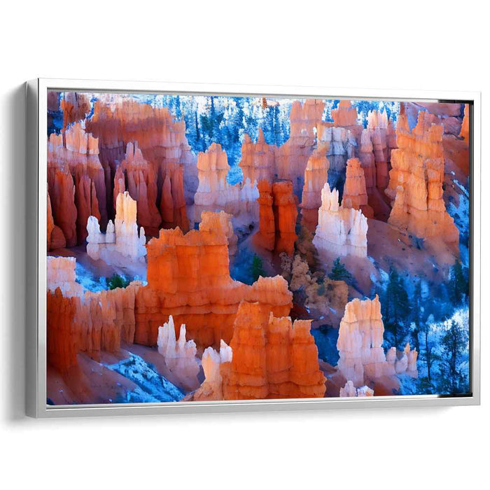 Ethereal Mountain Serenade: Majestic Landscape Canvas Art