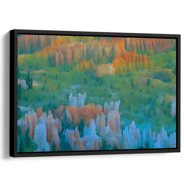 Electric Mirage Skies: Vivid Hoodoo Formations in Nature's Palette