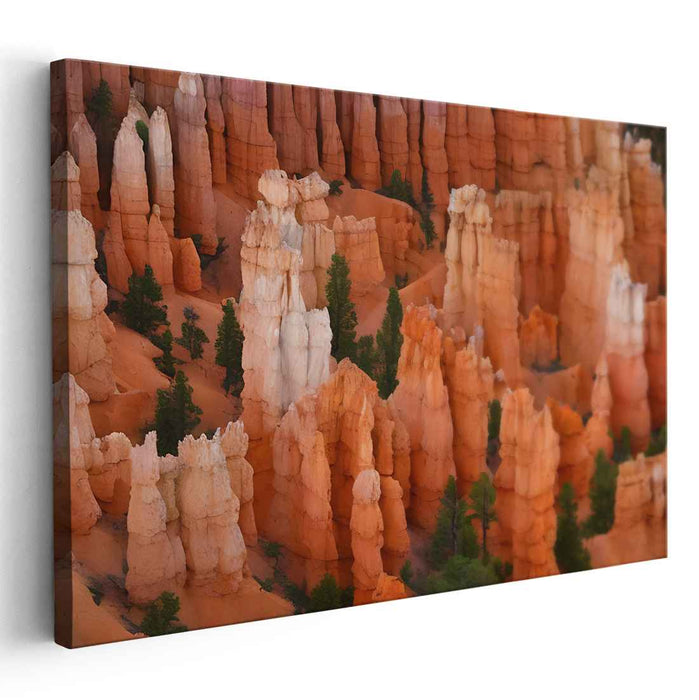 Echoes in Red Rock Canyon: Majestic Landscape of Bryce Canyon Canvas Art