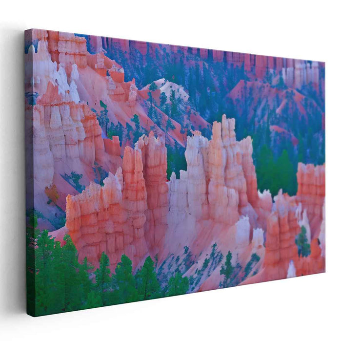 Nature's Palette: Natural Splendor in Vibrant Hues Canvas Art Print