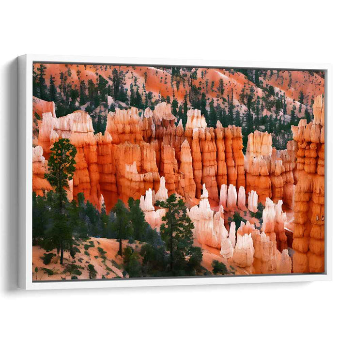 Ethereal Desert Symphony: Majestic Bryce Canyon Landscape Canvas Art