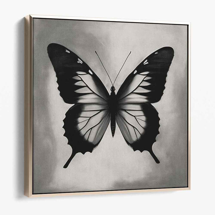 Fluttering Illusion: Realistic Butterfly Canvas Art Print