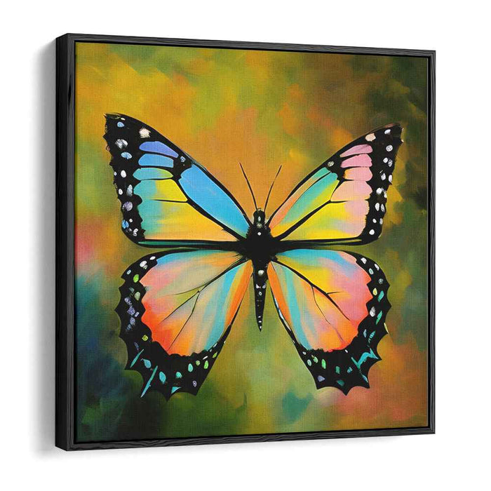 Ethereal Butterfly: Vibrant Nature-Inspired Canvas Art Print