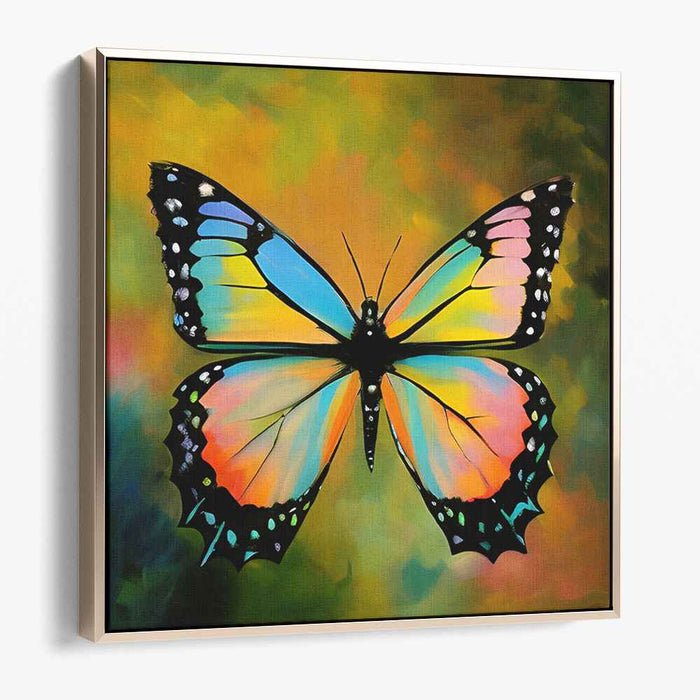 Ethereal Butterfly: Vibrant Nature-Inspired Canvas Art Print