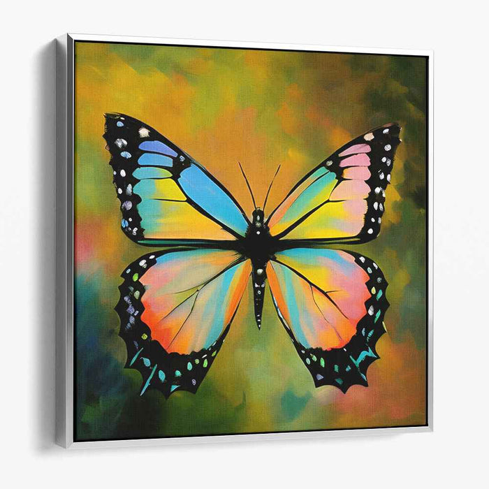 Ethereal Butterfly: Vibrant Nature-Inspired Canvas Art Print