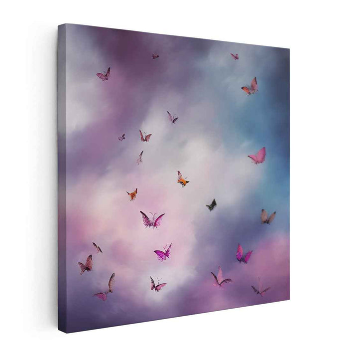 Butterfly Wings Dance: Dreamy Butterfly Canvas Art Print