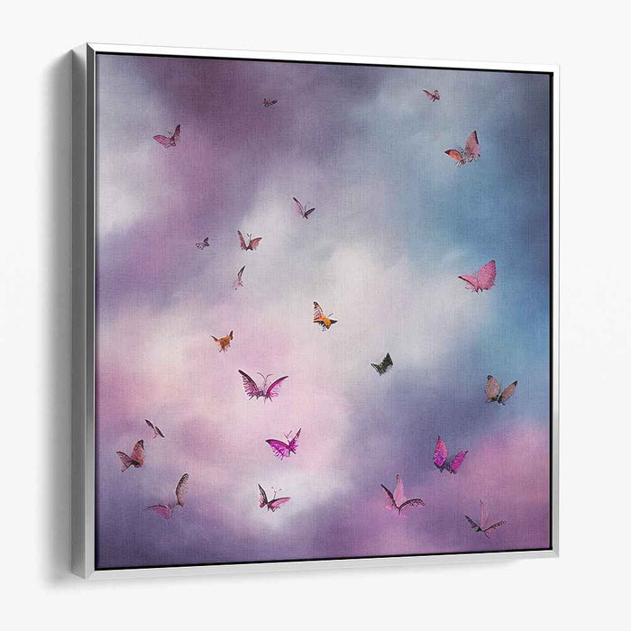 Butterfly Wings Dance: Dreamy Butterfly Canvas Art Print