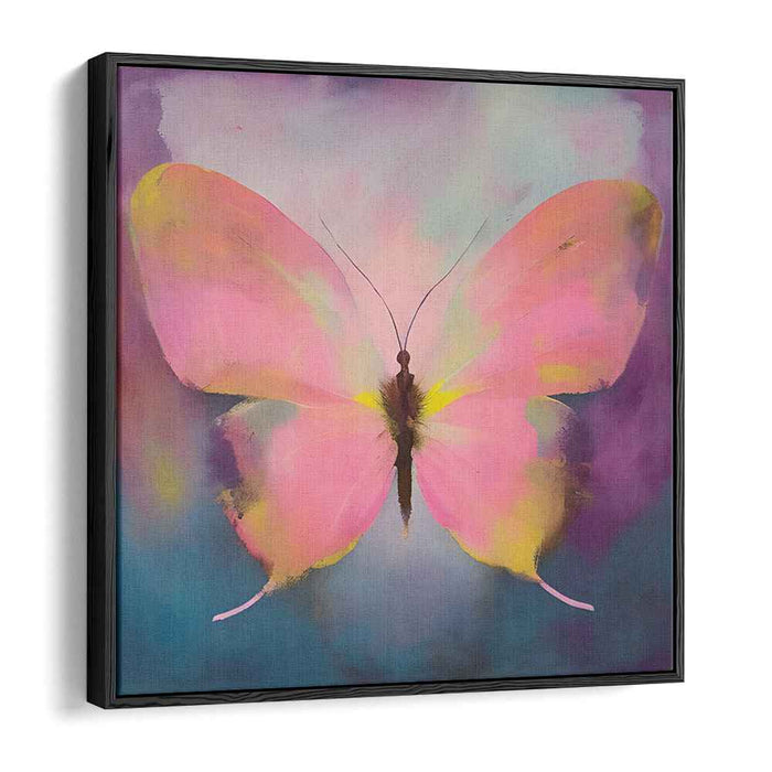 Enchanting Fluttering Dreamscapes: Majestic Butterfly in Dreamy Hues Canvas Art