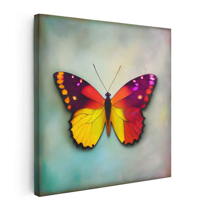 Vivid Transformation: Realistic Butterfly Canvas Art Print