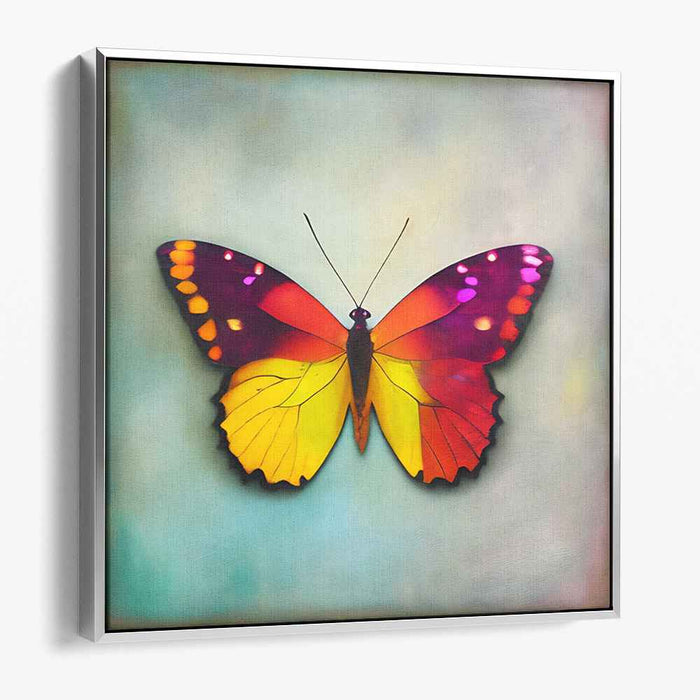 Vivid Transformation: Realistic Butterfly Canvas Art Print